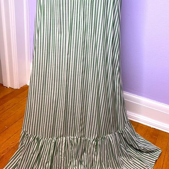 Green and White striped Maxi Dress - Picture 9 of 9